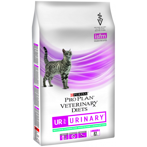 Сухой корм для кошек Pro Plan Veterinary Diets UR Urinary, при МКБ, рыба, 1,5кг