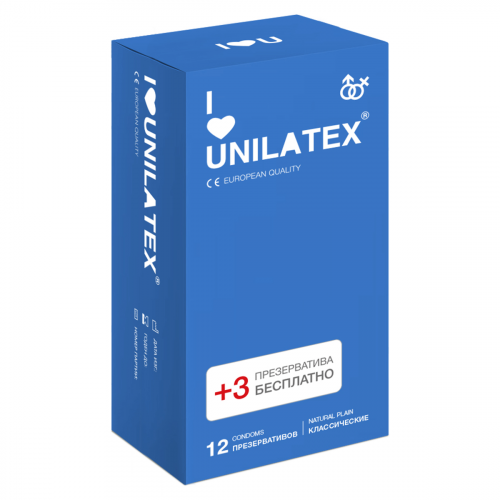 Презервативы Unilatex Natural 12+3 шт