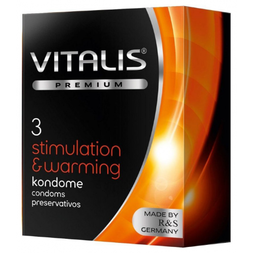 Презервативы Vitalis premium stimulation warming 3 шт