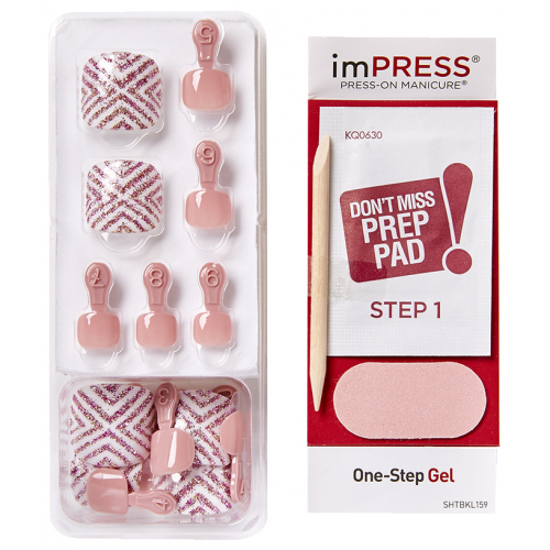 Накладные ногти Kiss Impress Toe Nails