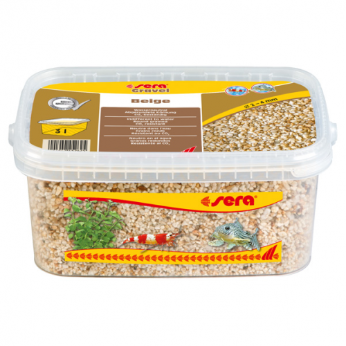 Грунт натуральный для аквариума Gravel Beige (Бежевый) d 2-4 мм 3 л