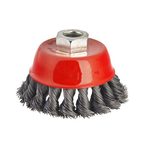 Чашечная кордщетка для угловых шлифмашин Hammer Flex 207-104 (32436)