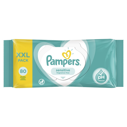 Детские влажные салфетки Pampers Sensitive 80 шт