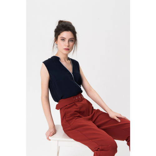 Блуза женская Vero Moda 10211984 синяя S