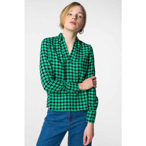 Блуза женская Vero Moda 10210148 зеленая M