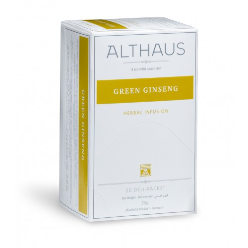 Чай травяной пакетированный Althaus зеленый женьшень