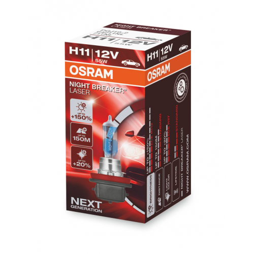H11 12v (55w) Лампа Night Breaker Laser, 1шт., OSRAM арт. 64211NL