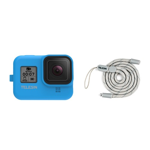 Telesin Силиконовый чехол для GoPro HERO 8 Blue