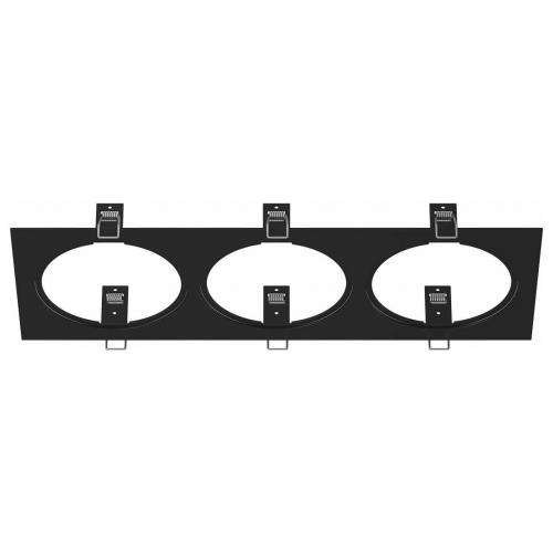 Рамка Lightstar для встраиваемых светильников Intero 111 Triple Quadro 217837 Черный