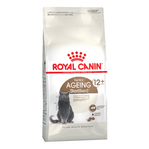 Сухой корм для кошек ROYAL CANIN Senior Ageing Sterilised 12+, для пожилых, 4кг