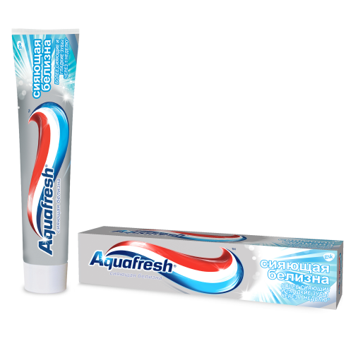 Зубная паста Aquafresh Тройная защита Сияющая белизна, 100 мл
