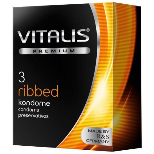 Презервативы Vitalis premium Ribbed 3 шт
