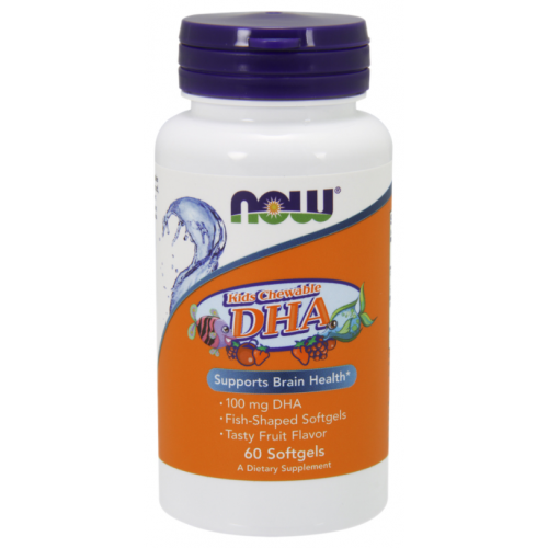 Omega 3 NOW Kid's Chewable Dha 60 капс