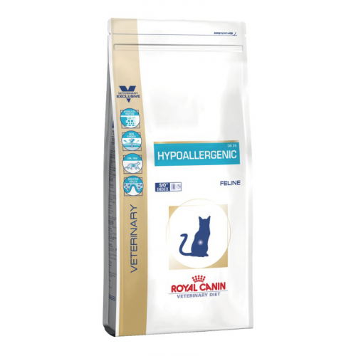 Сухой корм для кошек ROYAL CANIN Hypoallergenic, при пищевой непереносимости, 2,5кг