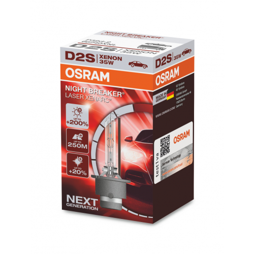 D2s (35w) Лампа Xenarc Night Breaker Laser, 1шт, Картон OSRAM арт. 66240XNL