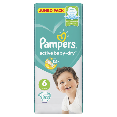 Подгузники Pampers Active Baby-Dry Extra Large (13-18 кг) 52 шт