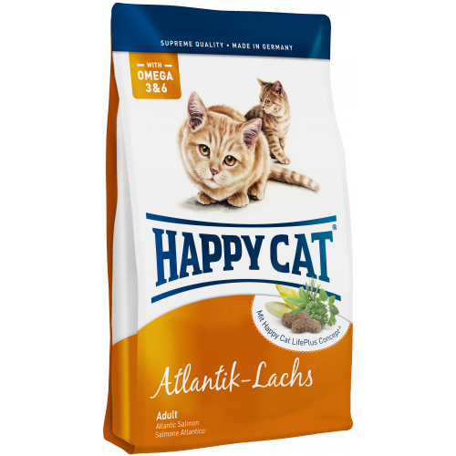 Сухой корм для кошек Happy Cat Fit & Well, атлантический лосось, 4кг