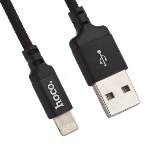 Кабель Hoco x14 Lightning 1м Black