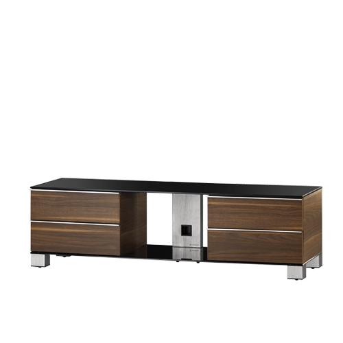 Тумба под телевизор приставная SONOROUS MD 9540-B-INX-WNT 140х44х41 см, коричневый