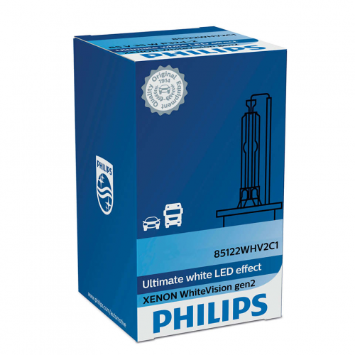 Лампа D3s 42v(35w) White Vision (Gen2) 1шт. Картон Philips арт. 42403WHV2C1