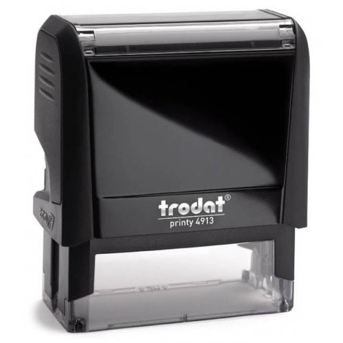 Оснастка для печати Trodat Printy 4913 P4. Поле: 58х22 мм. Цвет корпуса: черный