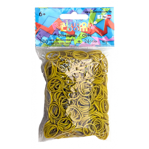 Плетение из резинок Rainbow Loom Solid Bands - Olive Green