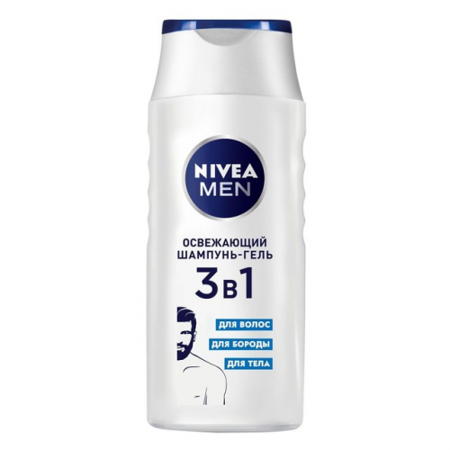 Шампунь 3в1 NIVEA MEN освежающий 250 мл