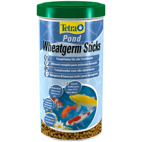 Корм для прудовых рыб Tetra Pond Wheatgerm Sticks, осенне-зимний период, палочки, 1 л