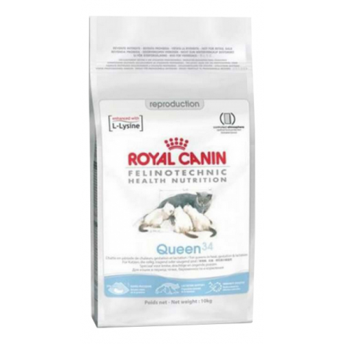Сухой корм для кошек ROYAL CANIN Queen 34, в период течки, беременности и лактации, 4кг