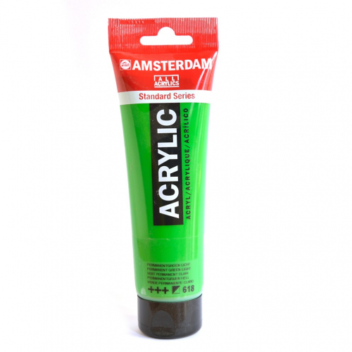 Акриловая краска Royal Talens Amsterdam №618 зеленый светлый устойчивый 20 мл