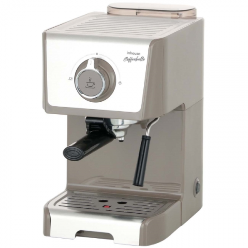 Кофеварка рожкового типа Inhouse Coffeebello Grey/Beige (ICM1802WG)