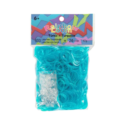 Плетение из резинок Rainbow Loom Резинки Гелевые Бирюзовый Turquoise