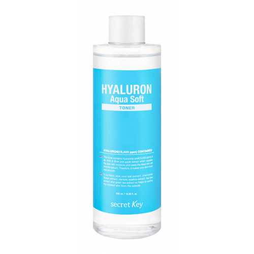 Тонер для лица Secret Key Hyaluron Aqua Soft Toner 500 мл