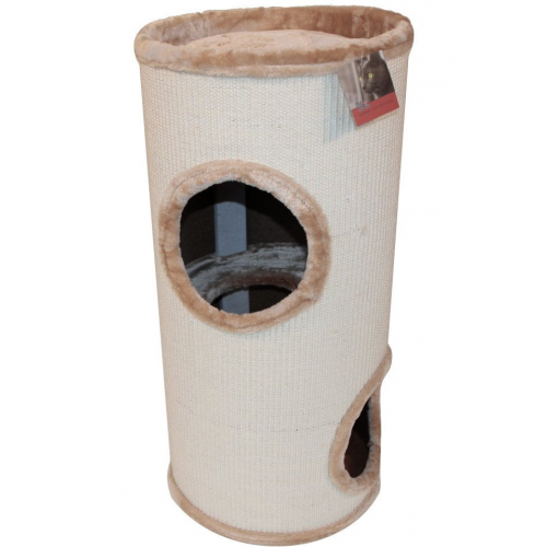 Домик для кошек Pet Choice с двумя домиками, бежевый, 35x35x70 см