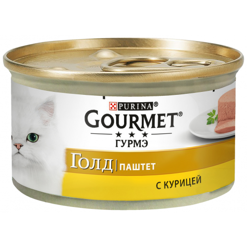 Консервы для кошек Gourmet Gold, курица, 12шт, 85г