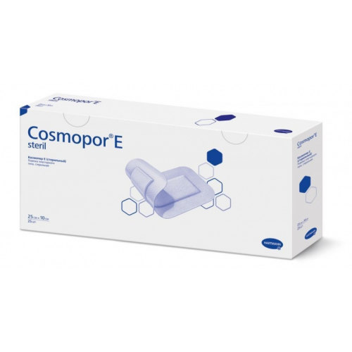 Повязка Cosmopor E послеоперационная стерильная самоклеящаяся 25 х 10 см 25 шт