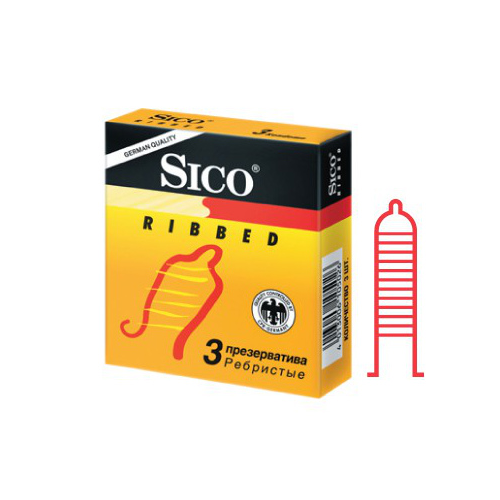 Презервативы Sico Ribbed 3 шт