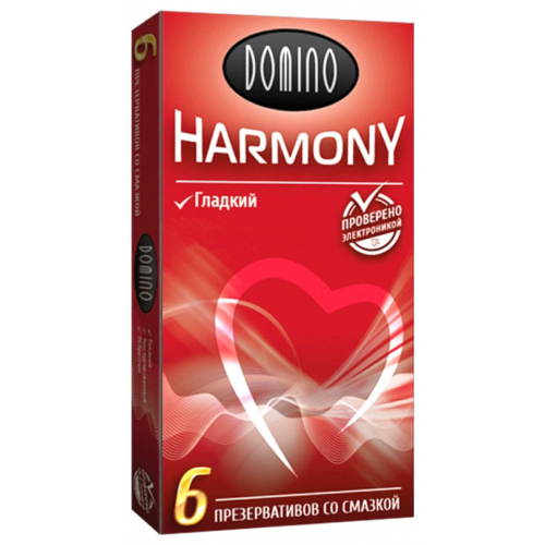 Презервативы Domino Harmony гладкие 6 шт