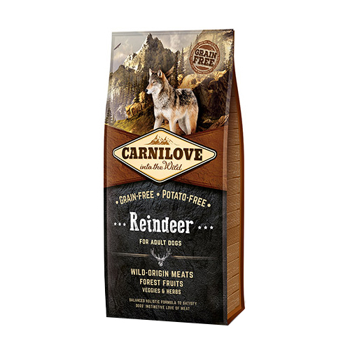 Сухой корм для собак Carnilove For Adult Dogs, северный олень, 1,5кг