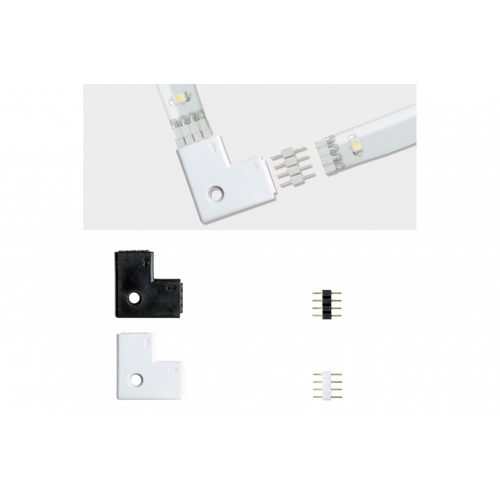 Paulmann Коннектор YourLED Edge-Connector 90° 4er Ws/Sz 70599