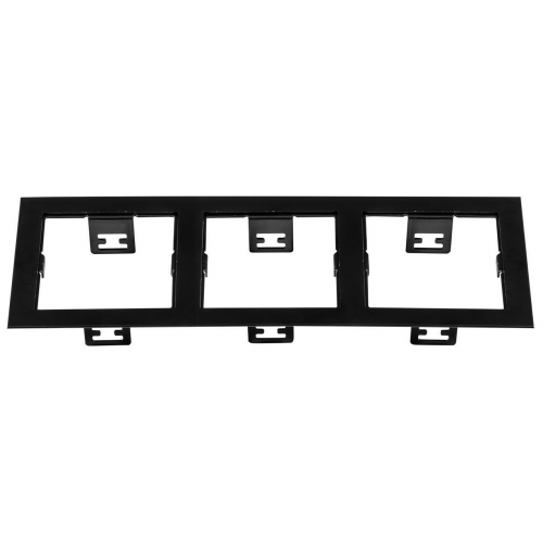 Рамка Lightstar для трех встраиваемых светильников Domino Triple Quadro 214537 Черный
