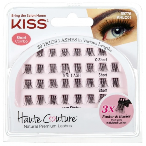 Накладные ресницы KISS Haute Couture Trio Lashes 30 шт 12-574