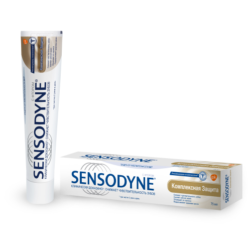 Зубная паста Sensodyne Комплексная Защита, для чувствительных зубов, 75 мл