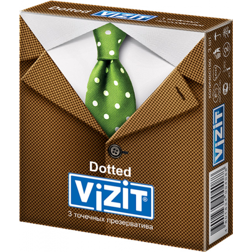 Презервативы Vizit Dotted 3 шт