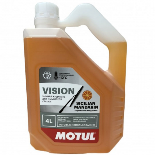 Жидкость омывателя незамерзающая -12C Motul Сицилийский мандарин готовая 4 л 109337