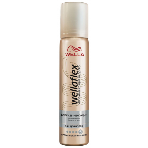 Лак для волос Wella Wellaflex Блеск и фиксация 75 мл