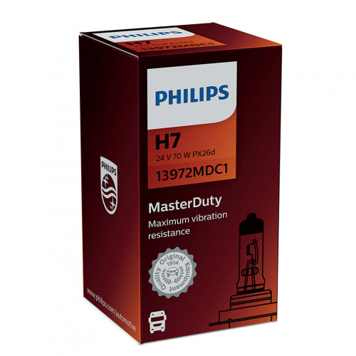 Автолампа H7 13972 Md 24v 70w Philips арт. 13972MDC1
