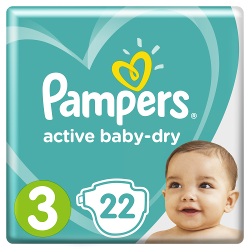 Подгузники Pampers Active Baby-Dry Midi (6-10 кг) 22 шт