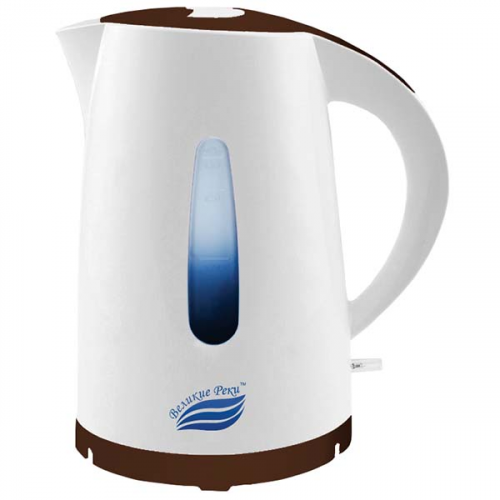 Чайник электрический Великие Реки Томь-1 White/Brown