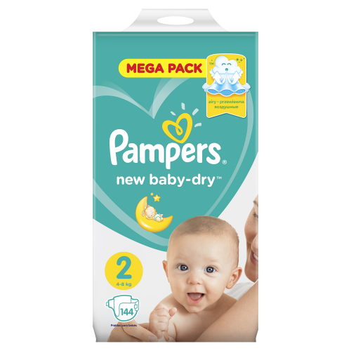 Подгузники Pampers New Baby-Dry Mini (4-8 кг) 144 шт